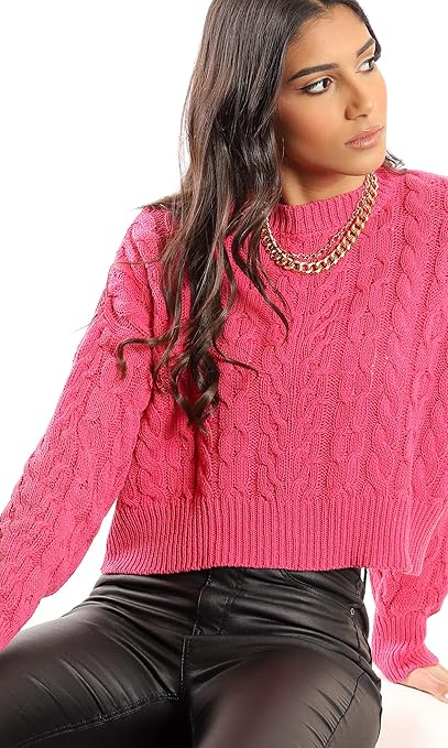 Ravin Women's Mock Neck Knitted Pullover Sweater - Style W21W456