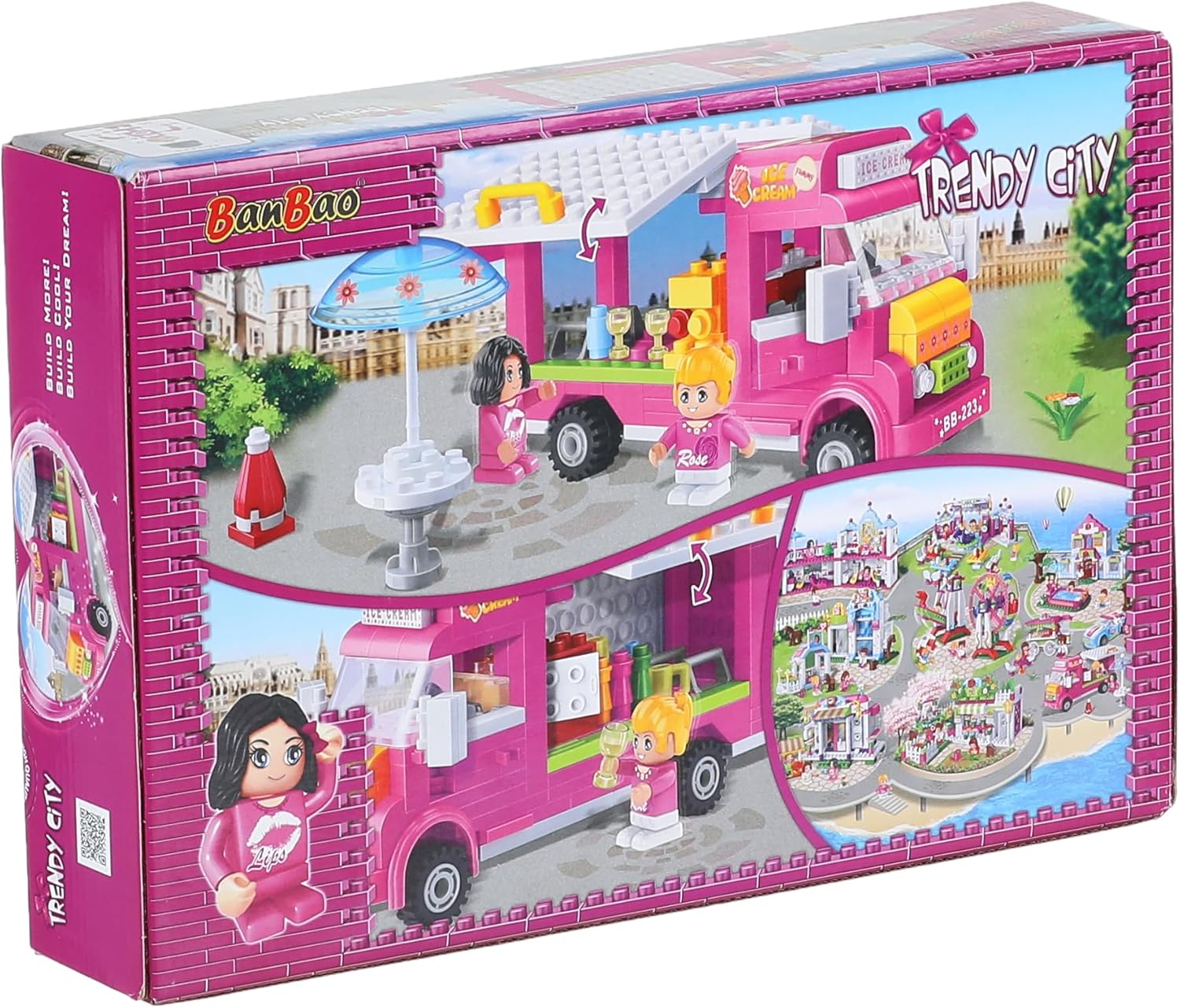 BanBao Ice-Cream Café Model Building Kit for Kids (6117)