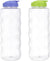 Lamsa High Strength Crystal Clear Bottle Set - Made in Egypt (Purple and Green)