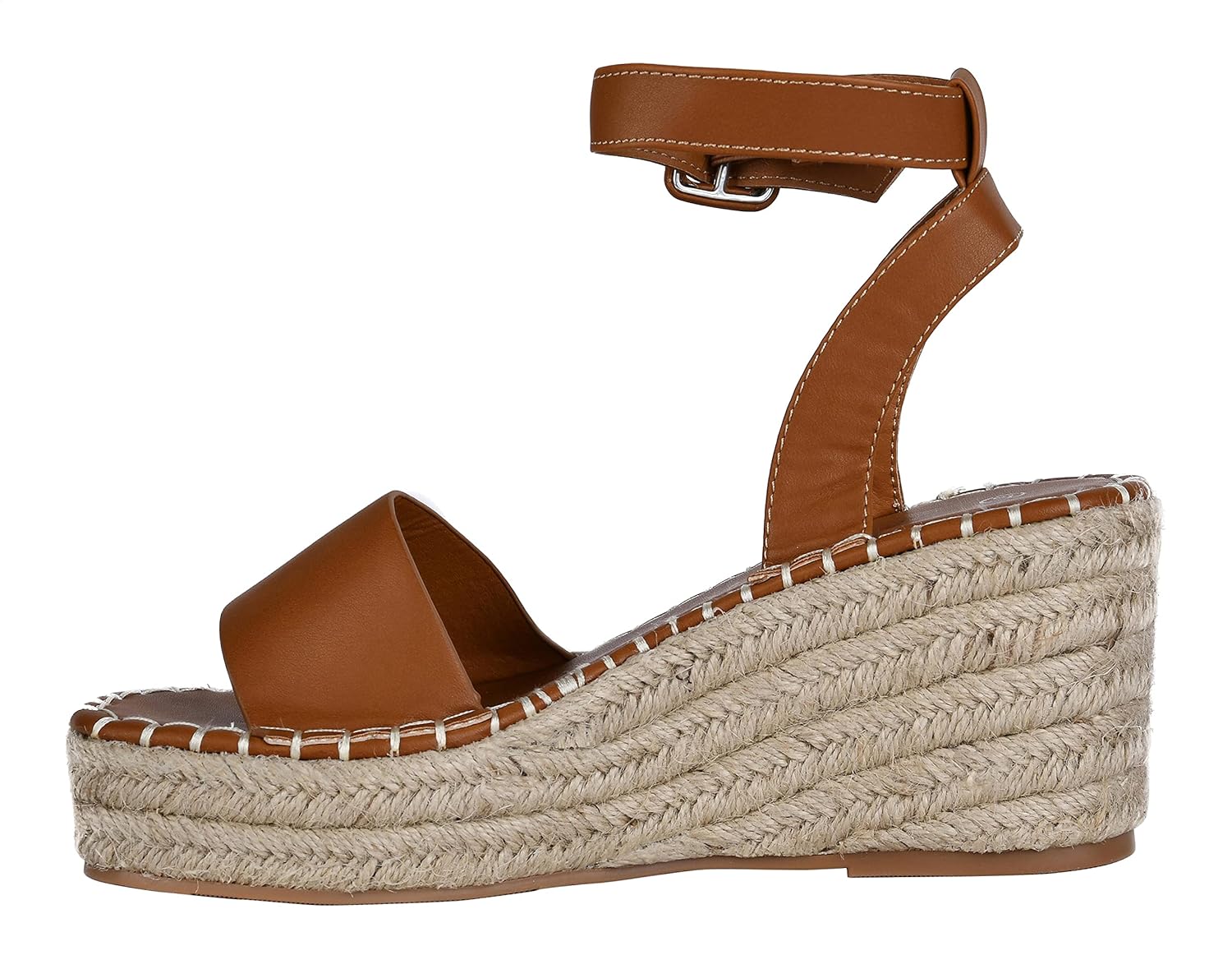 Pixi Faux Leather Open-Toe Wedge Sandals for Women