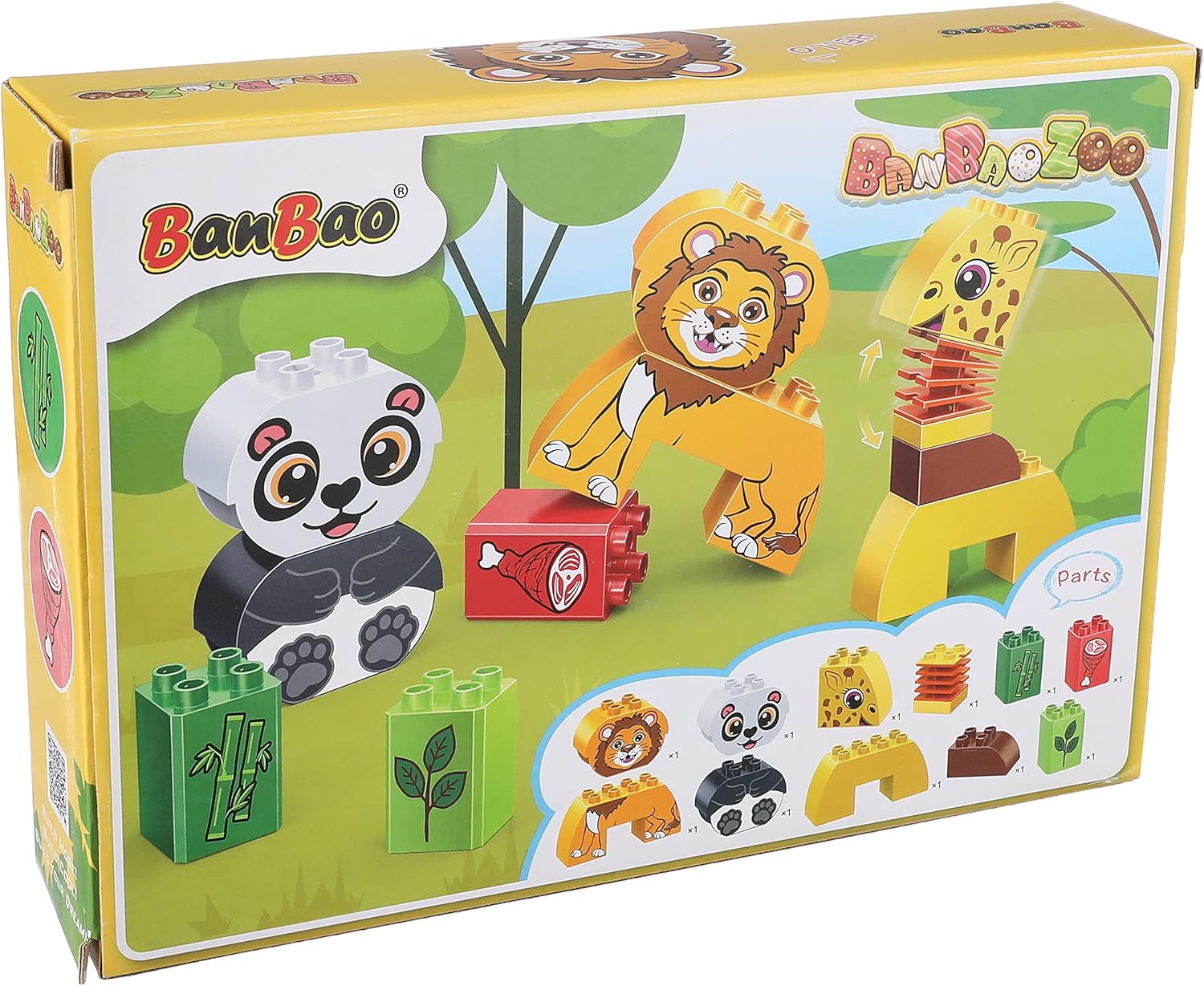 BanBao Zoo Animals Big Blocks for Toddlers