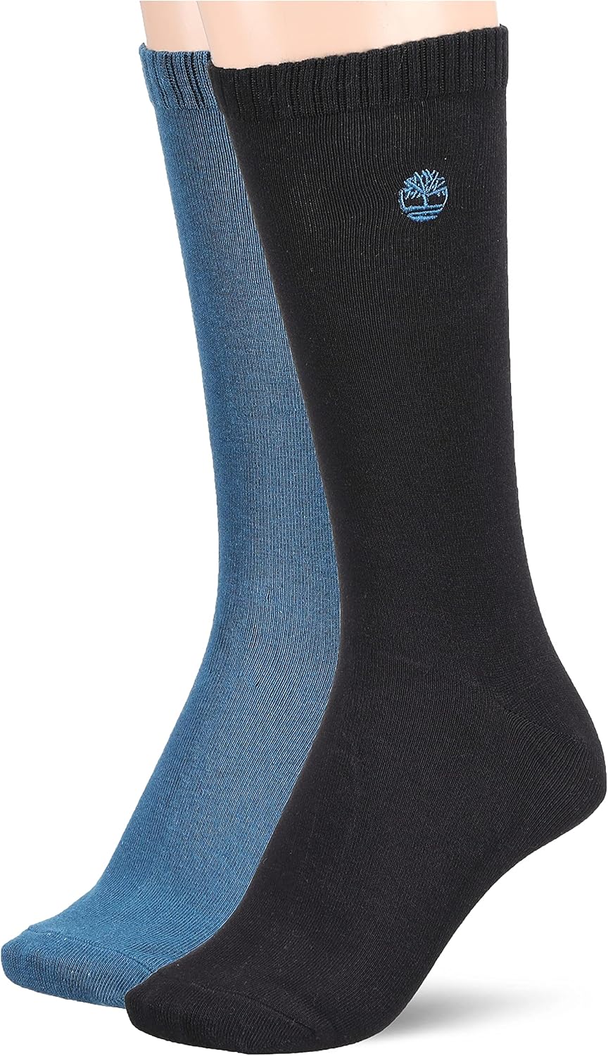 Timberland Unisex Adult 2-Pack Basic Crew Socks