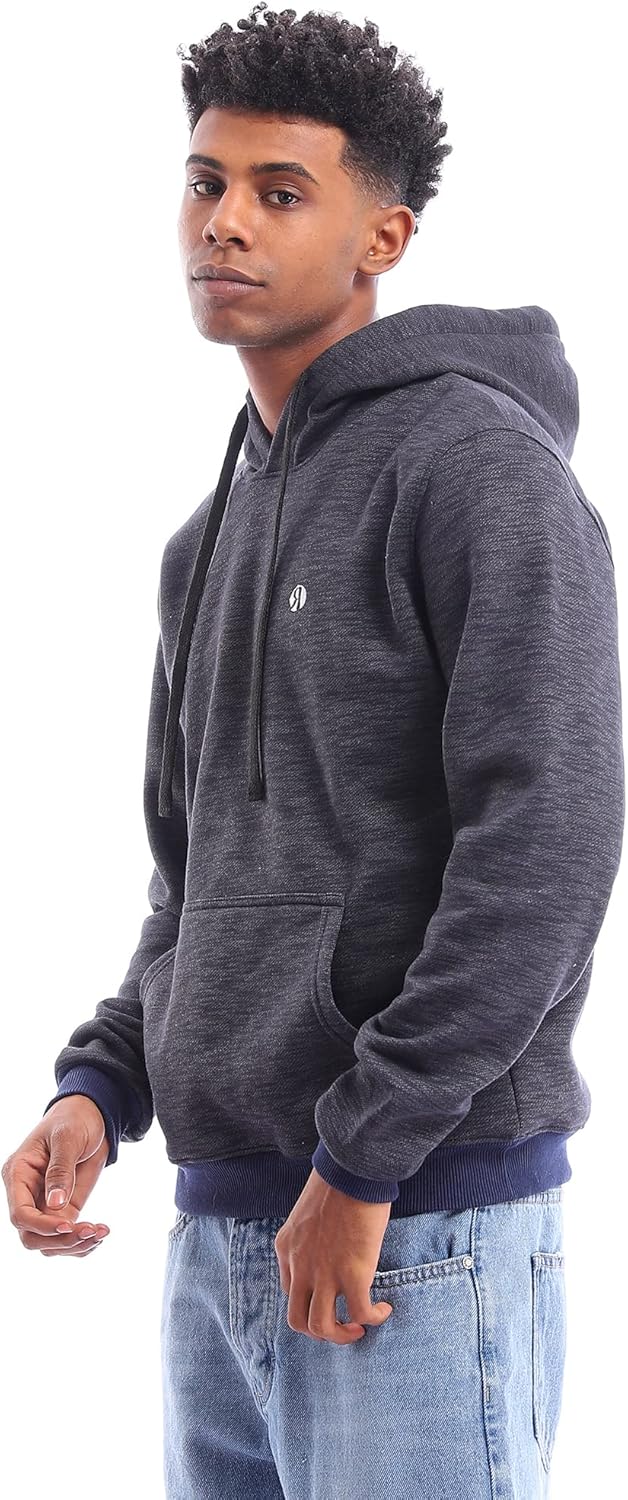 Ravin Men's Long Sleeve Hoodie Sweatshirt with Ribbed Hem