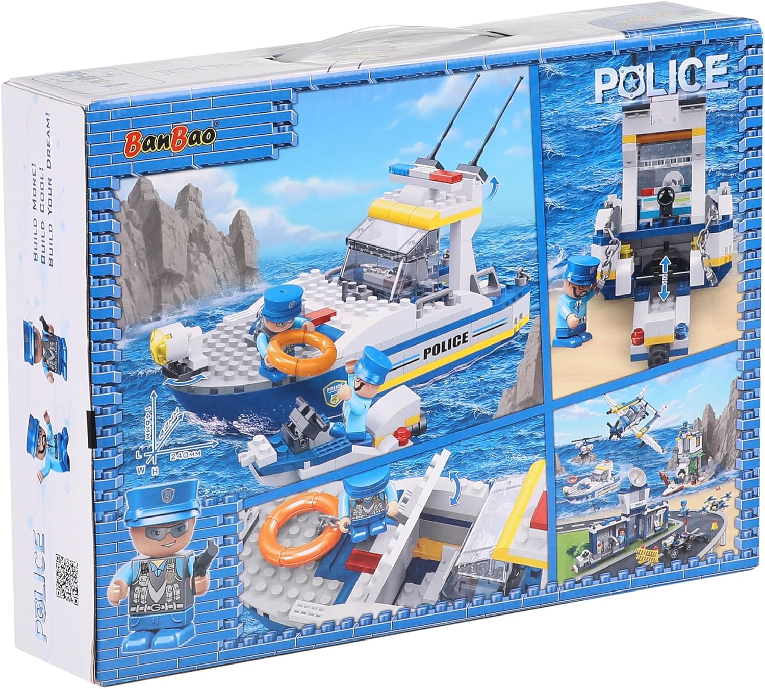 BanBao - Police Boat - 234 Pieces