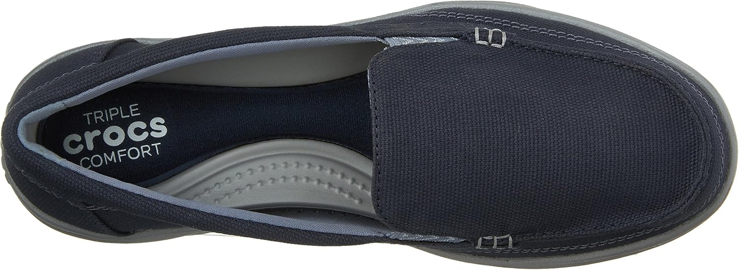 Crocs Walu II Chevron-Pattern Elastic-Insert Slip-on Shoes For Women