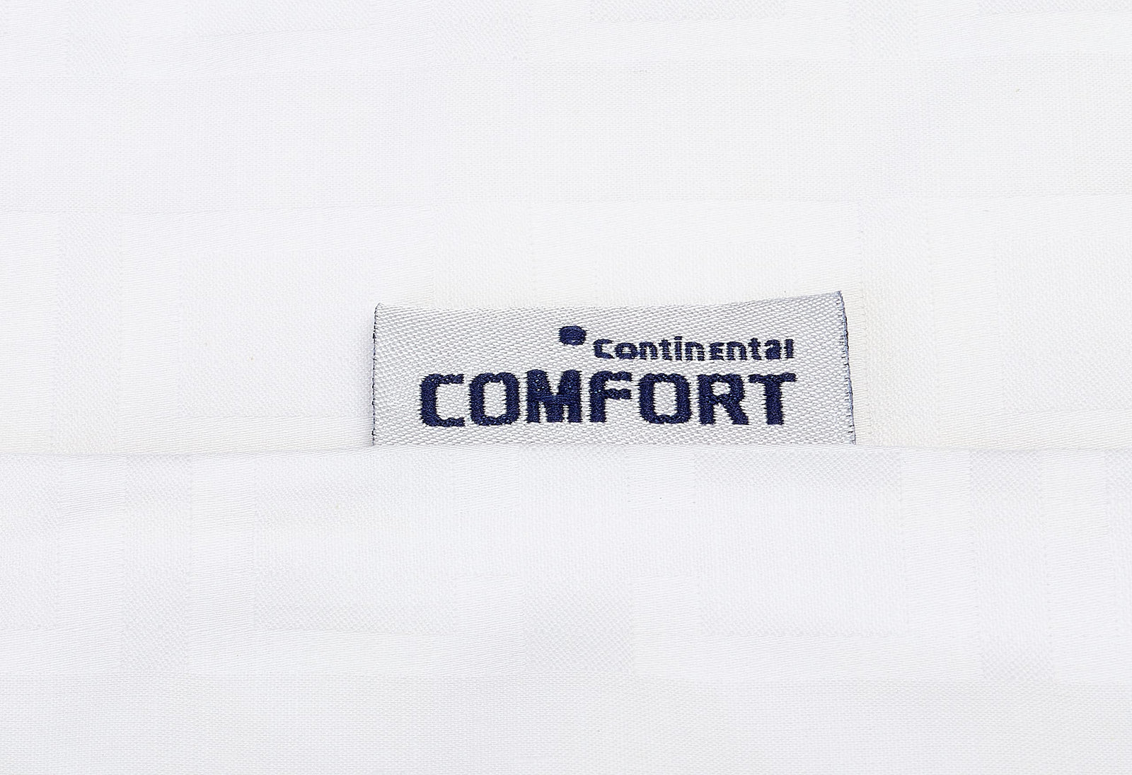 ملاءة سرير Fitted من Continental Comfort - Sigma 250TC، قطن مخطط، أبيض، جيب عميق 35 سم، 120 × 200 سم