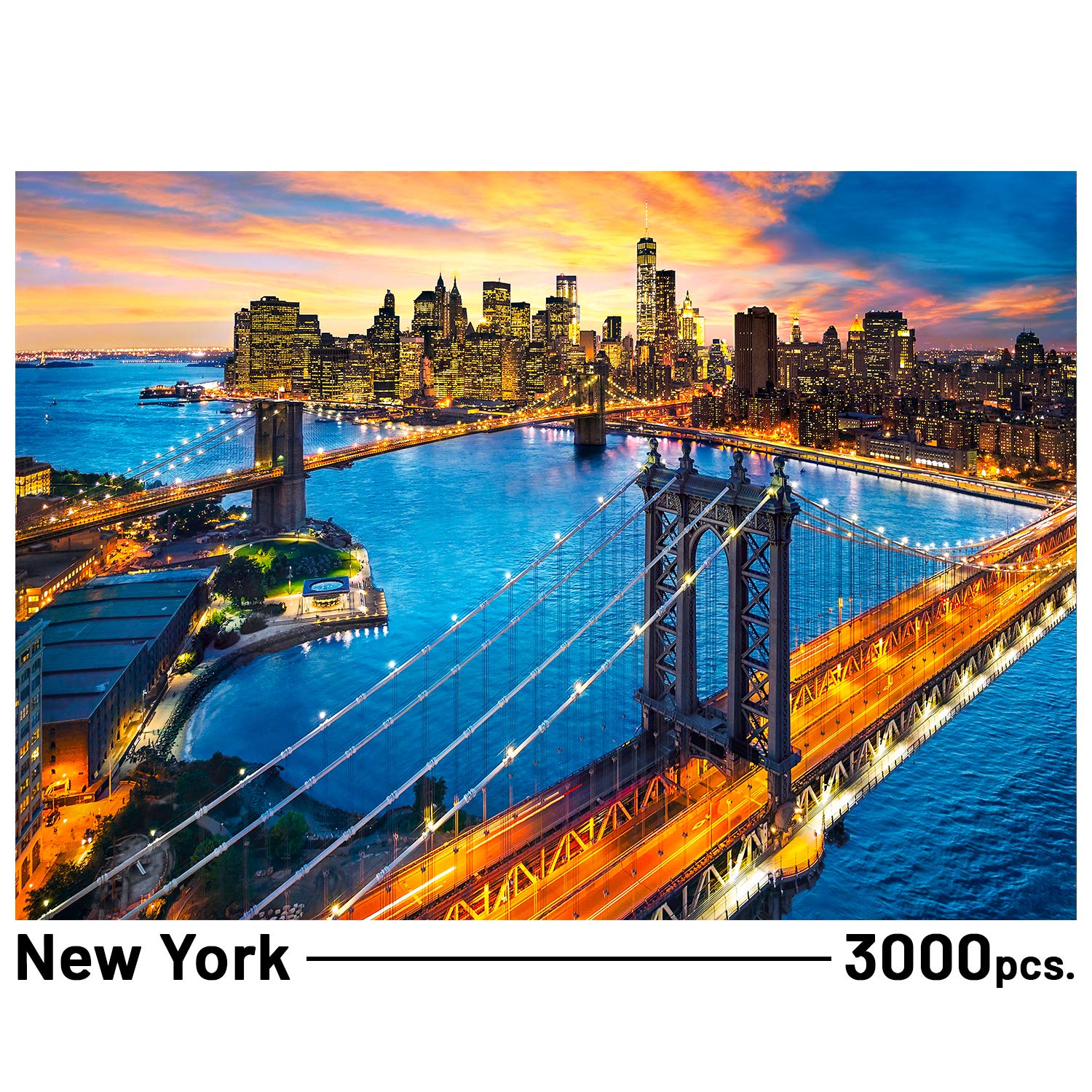 Clementoni New York Puzzle 3000 Pieces, Multicolor - 33546