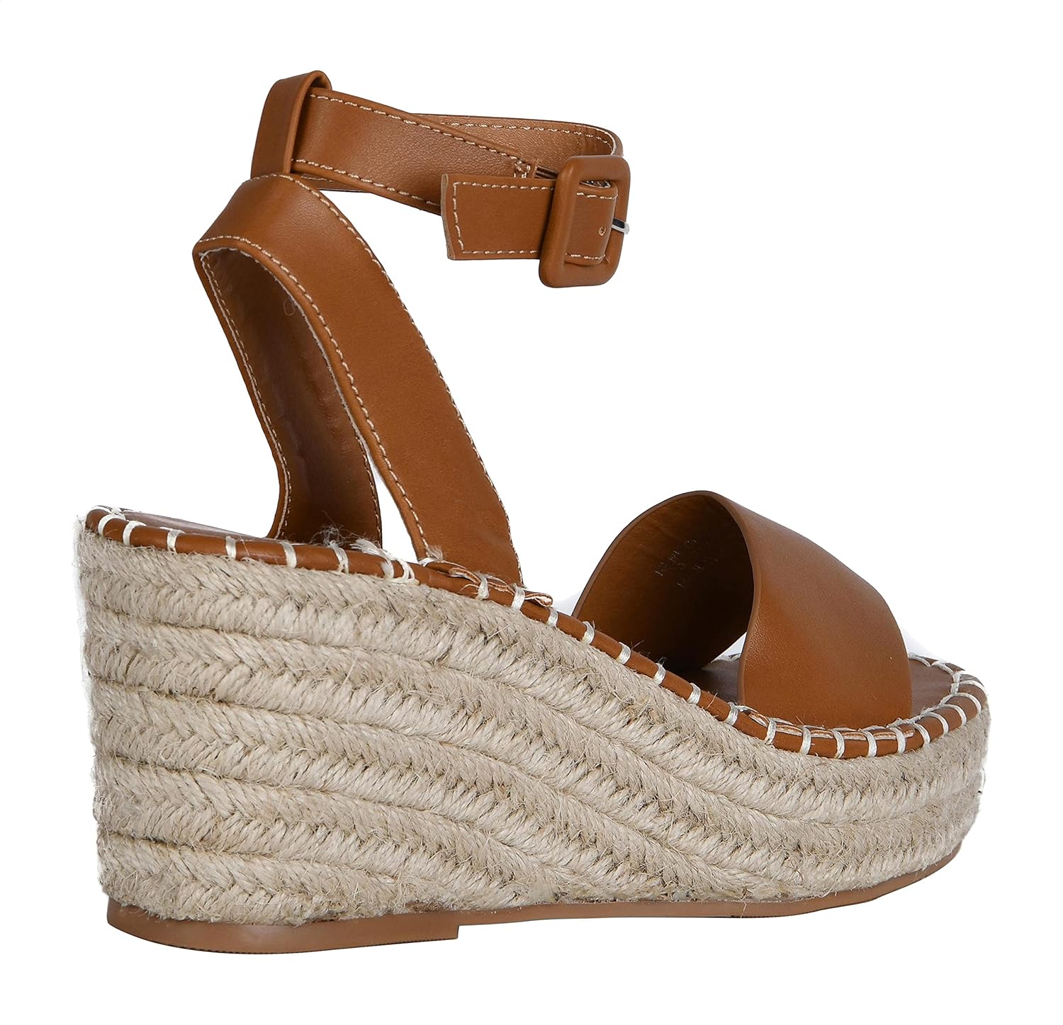 Pixi Faux Leather Open-Toe Wedge Sandals for Women