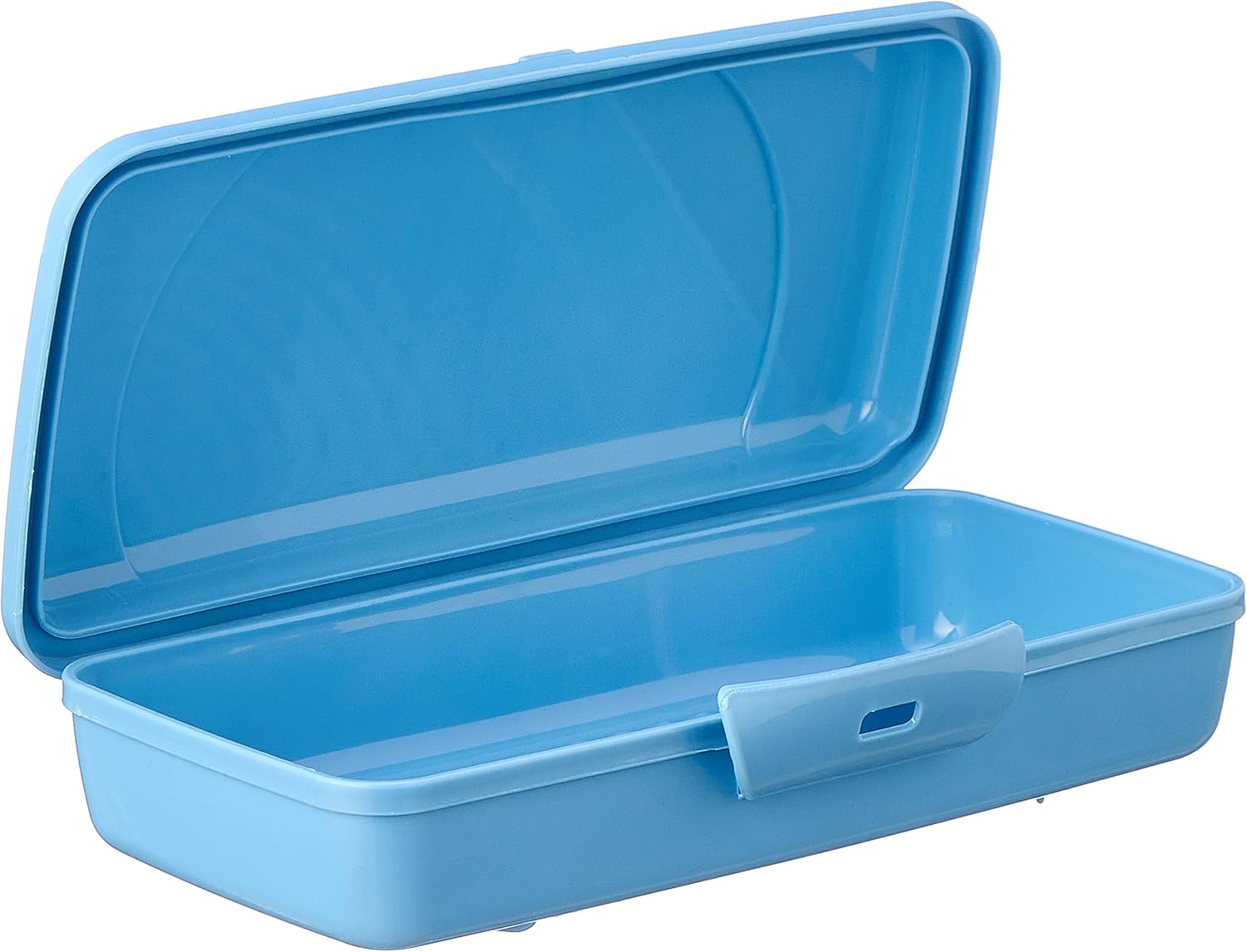 Plastic Rectangular Lunch Box (500ml) - Blue