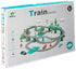 New Rail Car 103PCS (with Platform) - Green High-Speed Magnetic Rail