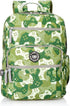 Cubs Polyester Patterned Zip-Around Front-Pocket Unisex School Backpack with Adjustable Shoulder Straps - Green