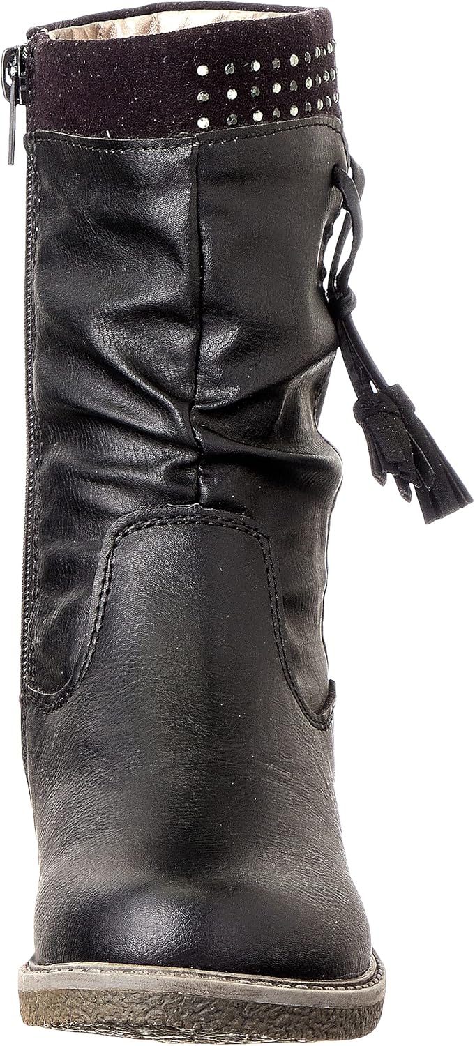 Sprox Studded Detail Slouch Side-Zip Mid-Calf Boots for Girls