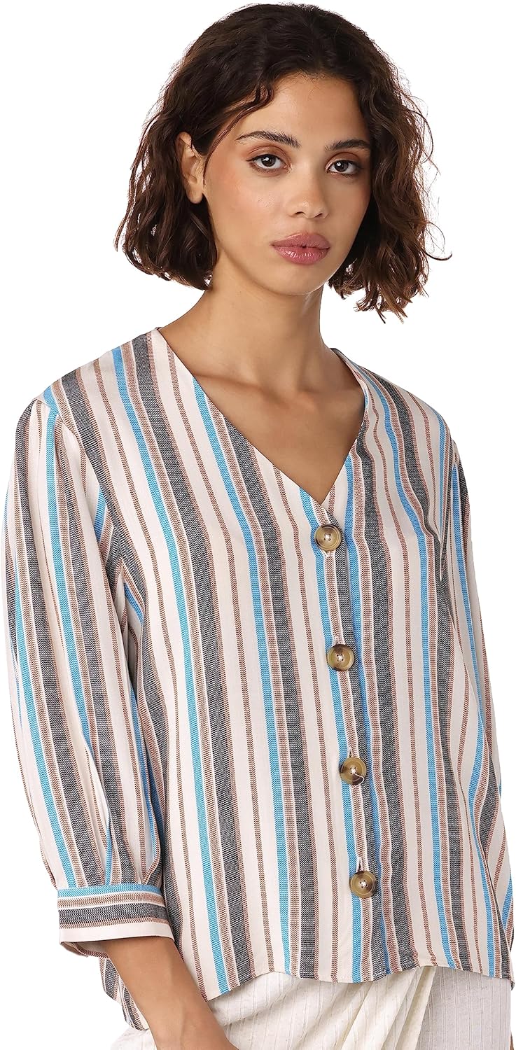 Splash Women's Striped Blouse (1020890) - Pack of 1