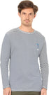 Offcliff Men's Striped Crew Neck Long Sleeve Top