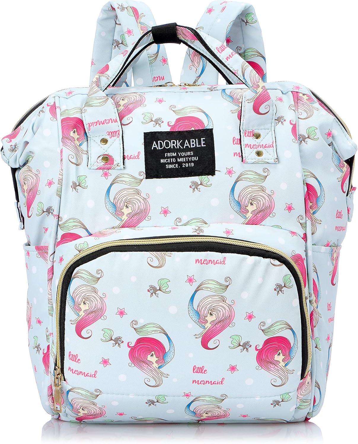 Adorkable Baby Diaper Backpack for Unisex - Mint Green