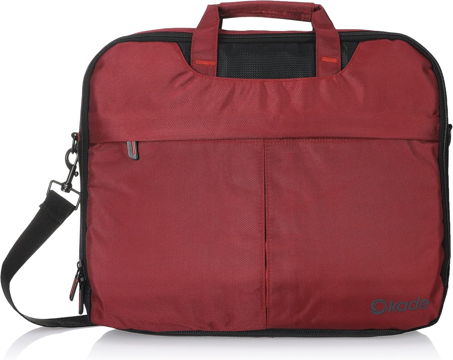 Okade Synthetic Fibers Hand & Shoulder Laptop Bag for Unisex - Dark Red