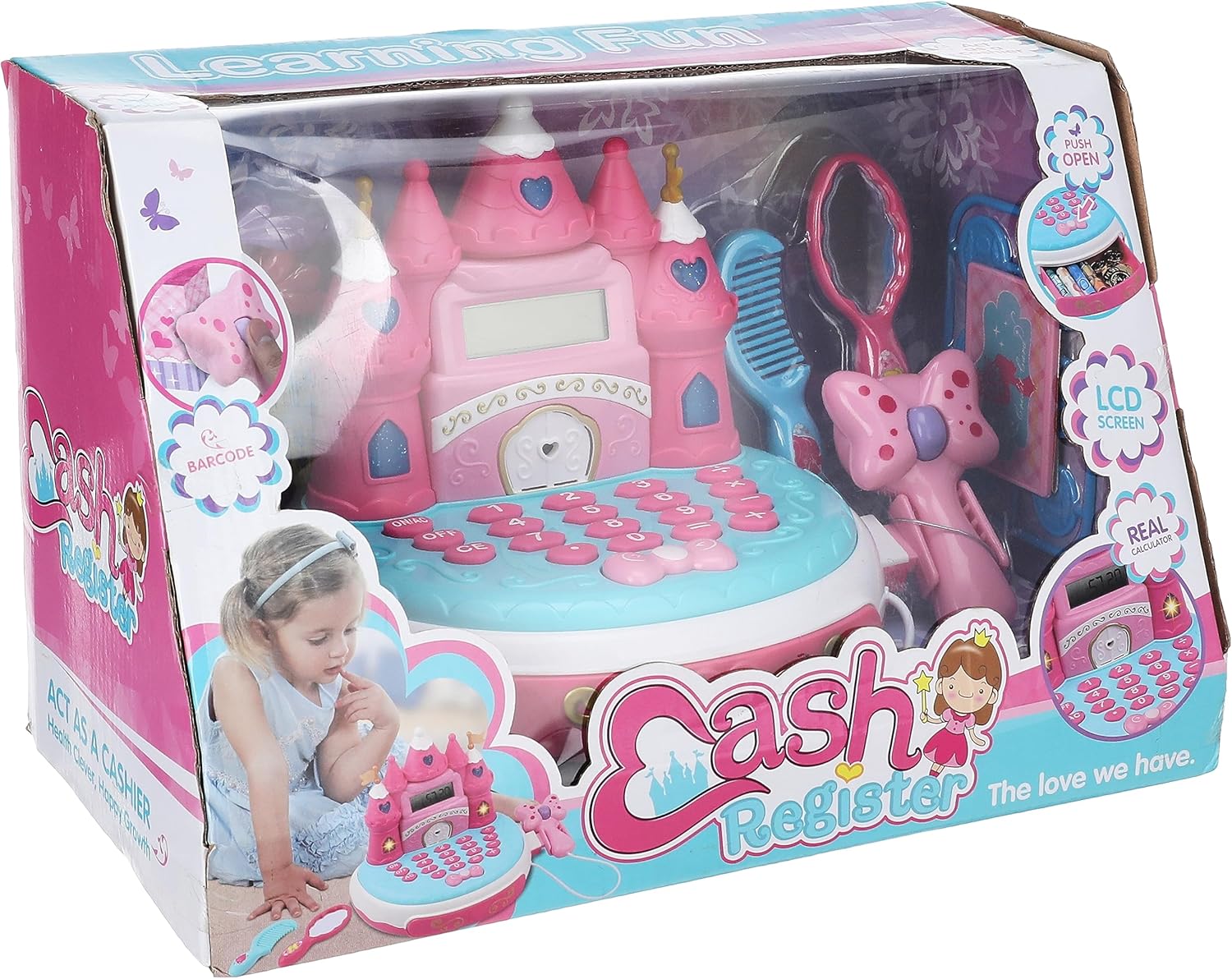 Five Star Toys 35572 Cash Register with Sound & Lights - 12 Pieces