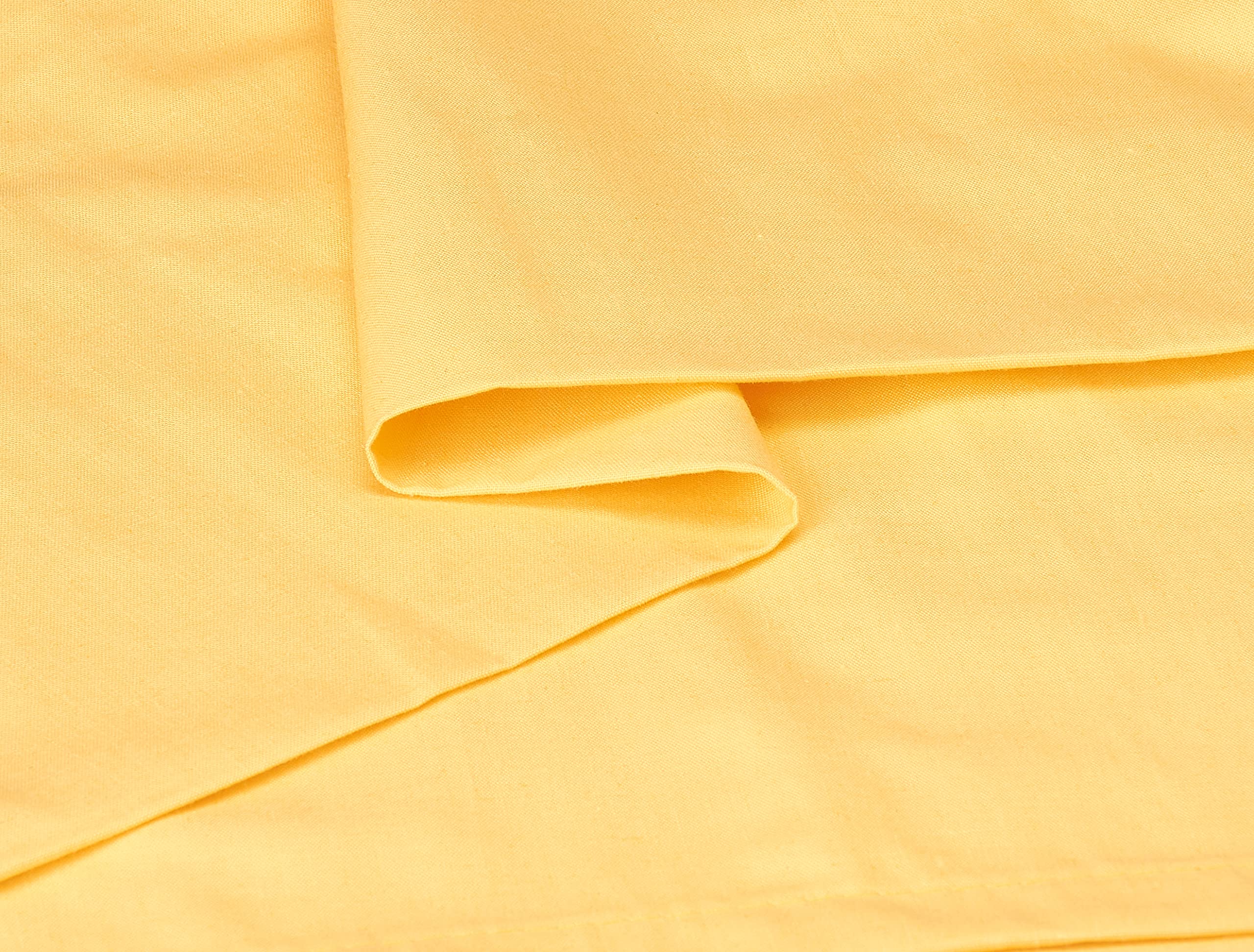 Nice Home Fitted Bed Sheet Set - 2 Pillowcases and 1 Bed Sheet - Size 200x200 cm, Yellow